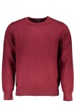 Cumpara ieftin Pulover barbati cu decolteu rotund si logo brodat rosu inchis (Marime: 6XL), U.S. GRAND POLO EQUIPMENT &amp; APPAREL