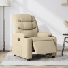 VidaXL Fotoliu rabatabil electric, crem, material textil 3206635