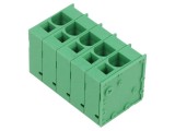 Regletă Conexiuni PCB 90&deg; 10mm 5 Piste 66A