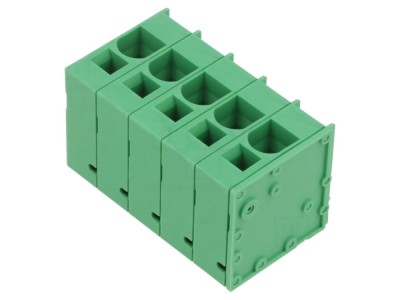 Conector regletă PCB 90&amp;deg; 5 piste 66A foto