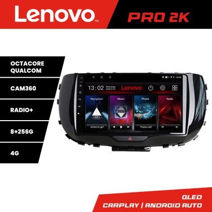 Navigatie Mitsubishi Space Star Mirage Attrage 2012- 8 core QLED 2K 8+256 360 Android Waze USB Navigatie Internet Youtube Radio Lenovo CarStore Techno