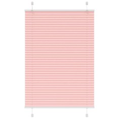 vidaXL Jaluzea plisată roz 100x150cm Lățime țesătură 99,4cm poliester 4015449