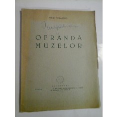 OFRANDA MUZELOR - MIHAI MOSANDREI
