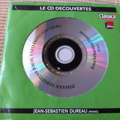 jean sebastien dureau bach variations goldeberg cd disc muzica clasica pian VG+