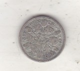 bnk mnd Marea Britanie Anglia 6 pence 1933 argint