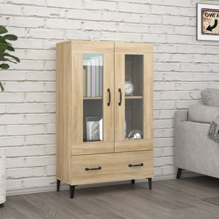 vidaXL Dulap &icirc;nalt, stejar sonoma, 70x31x115 cm, lemn prelucrat 812558