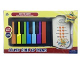 Pian Pliabil Cauciuc Siliconat, 61 clape, 128 tonuri, 100 ritmuri, 20 demo, Portabil, Flexibil, Copii 3+, 63 cm