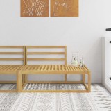 vidaXL Canapea de exterior Alb 115 x 83 x 73 cm Lemn Solid de Acacia 901555