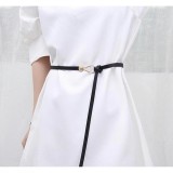 Curea rochie neagra, subtire cu catarama, lungime 110cm, AVEX
