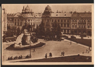 CPIB 15517 CARTE POSTALA - CLUJ. MONUMENTUL MATEI CORVIN, RPR, 1952 foto