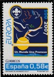 Spania 2007 - Europa CEPT, Cercetasi , MNH,Mi.4215, cota 1,6