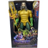 Figurina Aquaman Plastic Multicolor, 28cm, cu Lumini si Sunete, Actiune, 4+ ani