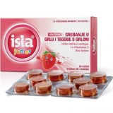 Isla Junior Bomboane Copii cu Căpșuni, Mușchi Islanda + Vitamina C, Fără Zahăr, 20 Bucăți, Peste 4 Ani