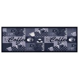 Cumpara ieftin Covoras de bucatarie lavabil, albastru, 60x300 cm, model cafea
