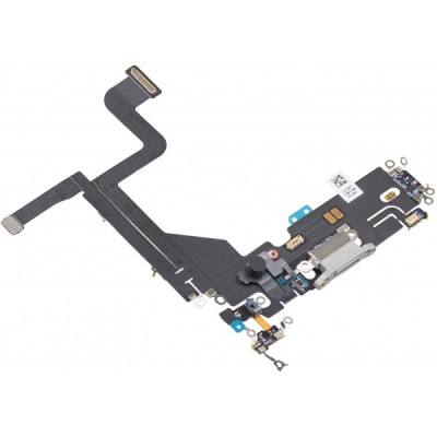 Banda cu Conector Incarcare - Microfon Apple iPhone 13 Pro, Argintiu foto
