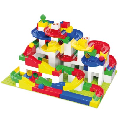 Jucarie de construit pentru copii Marble Run Hubelino 213 piese foto