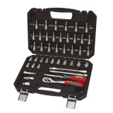 TRUSA TUBULARE 1/4&quot; 4-14MM - 43P.