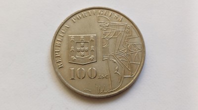 Portugalia -100 Escudos 1987-100 de ani - Nașterea lui Amadeo de Souza Cardoso foto