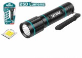 Lanterna portabila din aluminiu Total Industrial, 250 lumeni