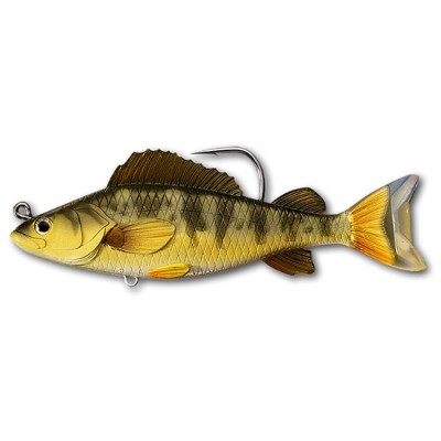 Swimbait Live Target Yellow Perch, Gold / Olive, 13.1cm, 21g, 1buc/pac foto