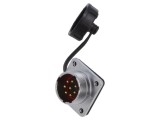 Soclu WF20 tată PIN 8 IP67 10A 500V 2mm2 aurit 14AWG