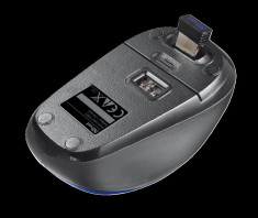 Mouse fara fir trust yvi wireless mouse - blue specifications foto