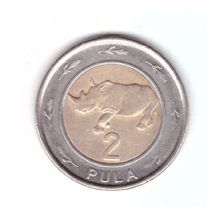 Moneda Botswana 2 pula 2013, stare buna, curata