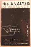 The Analysis of Variance/ Henry Scheffe