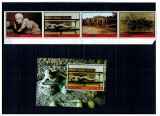 Ajman 1972 - Descoperiri arheologice, serie si colita neuzata