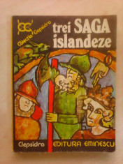 Trei Saga islandeze , editie 1980 , colectia Clepsidra foto