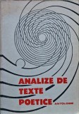 Cumpara ieftin Analize de texte poetice - 1986 - I. Coteanu (@N123)