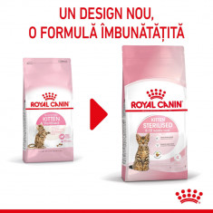 Royal Canin Kitten Sterilised, hrană uscată pisici sterilizate junior, 400g