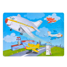Puzzle copii Trefl, 24 piese, model avion