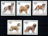 Germania 1996, Mi #1836-1840**, fauna, rase de caini, MNH! Cota 10 &euro;!, Natura, Nestampilat
