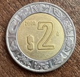 C50 - Moneda foarte veche - Mexic - 2 pesos - 2000