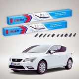 Cumpara ieftin Ștergătoare Seat Leon 5F1 2013-prezent | Set Față Flat &ndash; TeamCar&reg;