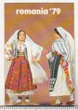 Bnk cld Calendar de buzunar - 1979 - Ministerul turismului - Costume populare