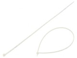 Colier de str&acirc;ngere poliamidă 370mm 3,6mm naturală