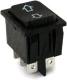 Buton comutator 12V 35A (MOM)-OFF-(MOM) fara retinere 28x22mm negru GBC 24.5550.00