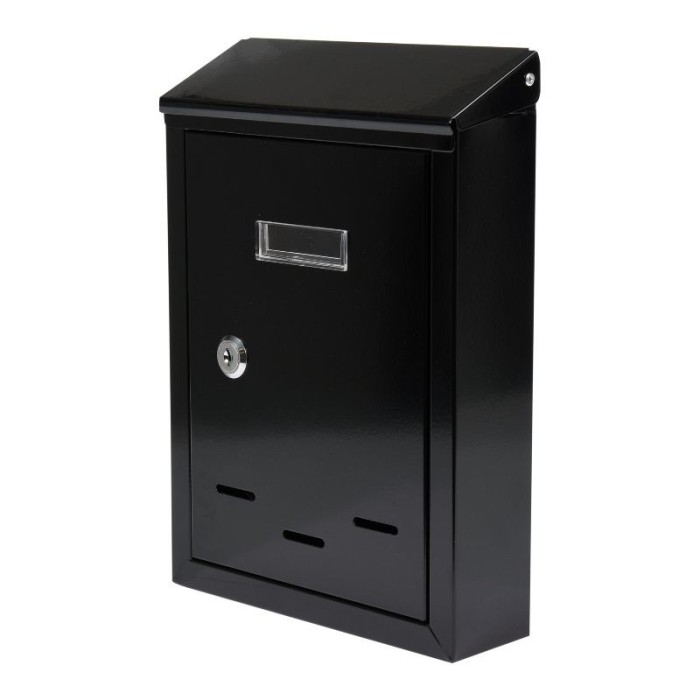 Cutie postala neagra 285x200x60 mm VOREL