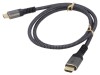 Cablu HDMI 2.1 Goobay 3m, Textil, Triplu Ecranat, Aurit, Suport 10K, ARC, HDR