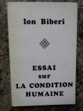 Essai sur la condition humaine / Ion Biberi