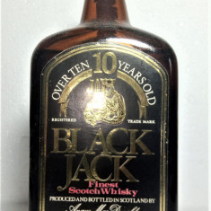 RARE WHISKY BLACK JACK, 10 YO, CL 75 GR, 40, ANI 60/70 IMP. FABBRI ITALY