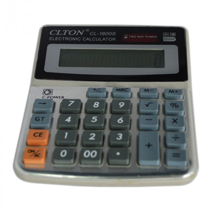 Calculator electronic CLTON CL-1800S, 12 cifre