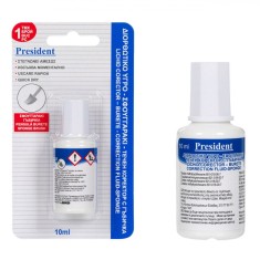 Corector Lichid, President, 10ml, Uscare Rapidă, Burete Aplicator