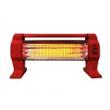 Radiator elSales ELS-RCQ cu Quartz , trei rezistente , 1200 W , protectie rasturnare , rosu