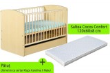 Patut cu sertar KLUPS Karolina II Natur + Saltea 8 MyKids Confort II GreatGoods Plaything