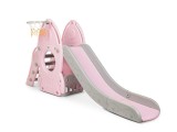 Cumpara ieftin Tobogan MyKids cu cos de baschet Racheta Pink GreatGoods Plaything