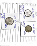 Monede rusia 5 buc 1992 / 1r+5r+10r+10r+20r circulatie, Europa