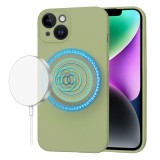 Husa silicon iPhone 14 Techsuit SoftFlex MagSafe, verde